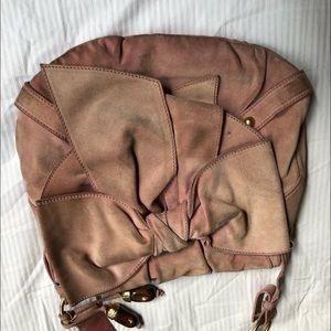 Vintage YSL Yves Saint Laurent pink suede bag